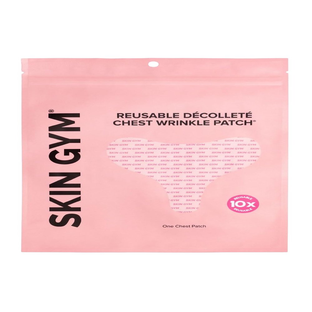 Skin Gym Reusable Dcollet Chest Wrinkle Patch, Medical-Grade Silicone