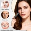 4 Pcs Nose Contour Brushes Set, Dual-Ended U-Shaped Fluffy Angled Nose Brush Set, 2-in-1 Makeup Brushes for Precise Sculpting, Defining, Highlighting, Blush, and Liquid Foundation Application view 4