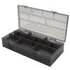Fhtdhm Hair Tool Storage Box with Dividers Portable Double Sided Styling Tools Storage Case Hair Ties for Hairdressers Home Use view 1