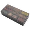 Fhtdhm Hair Tool Storage Box with Dividers Portable Double Sided Styling Tools Storage Case Hair Ties for Hairdressers Home Use view 2