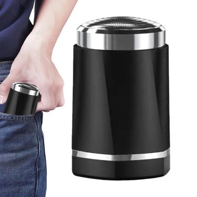 Mini Shaver - 3inch Portable Grooming Razor for Face, Cordless Rechargeable with Small Electric Device, Portable Shavers for Beard Trimming Shaving Groomings Nose Hair Removal