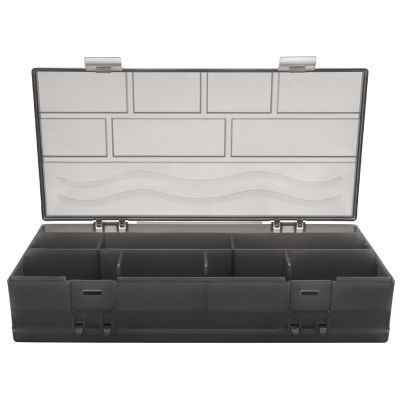harayaa Hair Tool Storage Box with Dividers Portable Versatile Easy Access Double Sided Hair Ties Organizer Container for Home Office