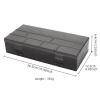 harayaa Hair Tool Storage Box with Dividers Portable Versatile Easy Access Double Sided Hair Ties Organizer Container for Home Office view 4
