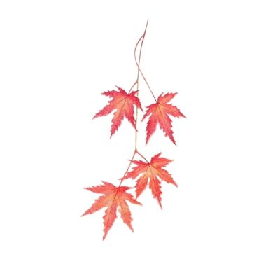 2pcs Red Maple Leaf Arm Small Fresh Pattern Temporary Tattoo For Men And Women, Waterproof And Long-lasting Stickers, Fake Tattoos