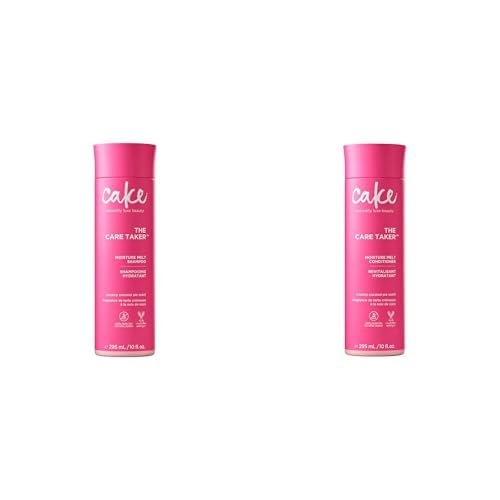 Cake Beauty Moisture Shampoo and Conditioner Set Care Taker Moisturizing Shampoo (10 fl oz) + Care Taker Moisturizing Conditioner (10 fl oz / 295 ml) Lightweight Hydration for Dry Hair