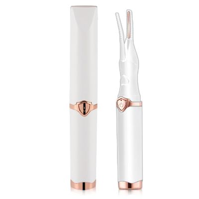 2025 Upgrade Electric Eyelash Curler,Mini Portable Makeup Eyelash Curling,Intelligent Power Off Electric Eyelash Curler Heated Quickly 24 Hs Lasting Natural Makeup for Woman (White)