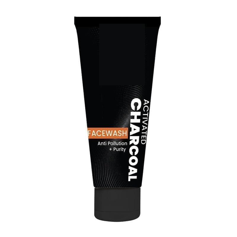 Activated Char.coal Face Wash Deep Cleansing Facial Cleanser with Activated Charcoal Natural Detox Formula Unclogs Pores Suitable for Oily & Acne Prone Skin