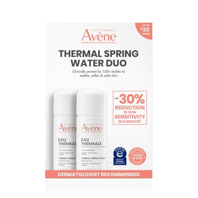 Avne Thermal Spring Water, Soothing Calming Facial Mist Spray for Sensitive Skin, Soothes, Softens + Calms Skin, Formulated with Mineral & Biological Properties