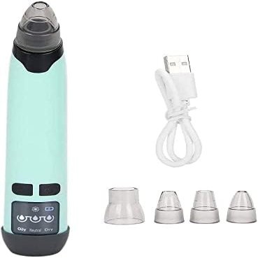 EZAGMWGFB Blackheads Sucker Acne Pore Cleaner with 4 Reusable Probes, for Women Men Facial Skin Suitable for Family, Travel use