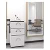 Beauty Salon Trolley with 3 Drawers Barber Station Storage Cabinet Mobile Hair Styling Cart Professional Beauty Salon Side Table for Organizing Tools view 1
