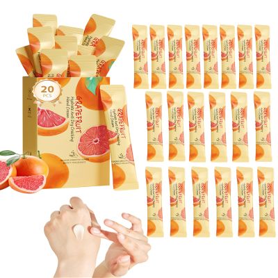DuaTana 20 Pcs Hand Cream Gift Set,Bulk Mini Hand Lotion Travel Size Moisturizing Hand Cream for Women Dry Cracked Hands Skin Care,Wedding Bridal Shower Birthday Christmas Party Favors Kit-Grapefruit