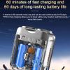 Mini Shaver, Small Steel Cannon Suspended Magnetic Blade Shaver, R-12 Portable Luggage Electric Shaver, USB Rechargeable One-Button Long Lasting for Home Travel (2Pcs C) view 3
