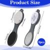 3pcs 4 in 1 Foot Brush Feet Brush Scrubber for Use in Shower with Pumice Stone Foots Rasp and Sandpaper Dead Skin Remover for Home Feet Care (Grey Pedicure Foots File) view 3