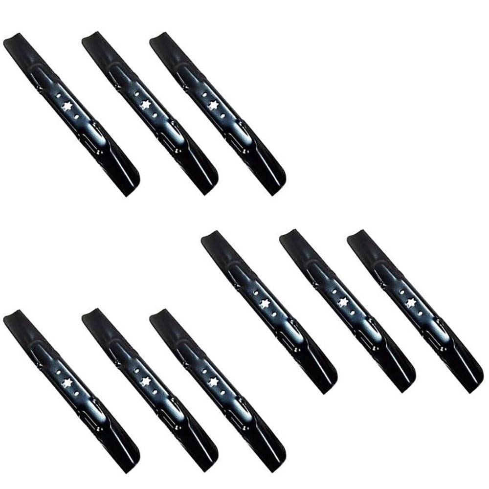 9 Blades for fit Troy Bilt 942-05056A 942-05056 for Super for Bronco 54 for Mustang XP 54