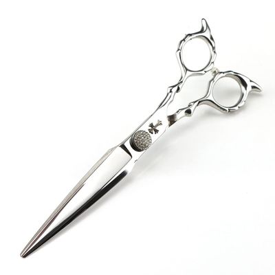 Professional Hair Cutting Shears, 6.8inch 440c Steel Silver Scissor Cross Hair Scissors Haircut Barber Hair Cutting Shears Hairdressing Scissors