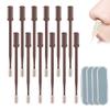 DSACL Nasal Hair Cutter & Trimmer, 2025 New 360 Rotary Nose Hair Remover with Ear Picker, Portable Grooming Essential for Men & Women Travel Essential (Coffee, 12 Pcs) view 1
