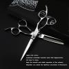 522, Repeated Words: Hair Cutting, Shears, Scissors (6 Inch Professional Silver Upscale Scissor Cut Hair Cutting Scissors Thinning Barber Haircut Shears Hairdressing Scissors Set ) view 2
