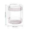 360 Rotating Makeup Organizer for Vanity, Skincare Perfume Organizers and Storage for Bathroom Countertop, Clear Makeup Brush Holder Lazy Susan for Counter (Transparent, 2 Tier) view 3