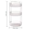 360 Rotating Makeup Organizer for Vanity, Skincare Perfume Organizers and Storage for Bathroom Countertop, Clear Makeup Brush Holder Lazy Susan for Counter (Transparent, 3 Tier) view 2