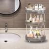 360 Rotating Makeup Organizer for Vanity, Skincare Perfume Organizers and Storage for Bathroom Countertop, Makeup Brush Holder Lazy Susan for Counter (Grey, 3 Tier) view 4