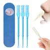 2-in-1 Nasal Hair Cutter, 2025 Upgrade Double Sided Nose Hair Knife, Rotating Nasal Hair Razor Cutter with Ear Picker for Women and Men, 360 Degree Rotating Manual Nose Hair Trimmer (Blue) view 1
