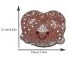 Alkaline Water Pretzel Bangs Claw Clips,Mini Pretzel Hair Clip,Biscuit Hair Clips,Food Shape Hair Clips,Acetate Hair Clip for Girls,Small Hair Barrettes for Women,Pack of 3 (Alkaline Water Pretzel) view 2