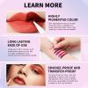 2025 New 2 Colors Peel Off Lip Stain Tints, Matte Liquid Lipstick Lip Stain Long Lasting Waterproof for Women, Non-stick Cup Lipstick Peel Off Highly Pigmented Not Faded Smudge-proof Liptint view 3