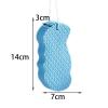 5X Soft Exfoliating Sponge Reusable Shower Sponge for Kids Adults Gentle Skin Cleansing Bath Sponge with Lanyard 5.51x2.76x1.18inch view 2