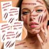 20 Sheets Halloween 3D Fake Scar Temporary Tattoos For Adults, Horror Fake Tattoos For Body Face view 2