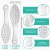 2 Pcs Stainless Steel Foot Scraper Metal Foot File Double Sided File Callus Remover Professional Feet Rasp Scrubber for Wet or Dry Skin Easy to Clean Pedicure Tool Heel (Combination Style) view 2