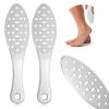 2 Pcs Stainless Steel Foot Scraper Metal Foot File Double Sided File Callus Remover Professional Feet Rasp Scrubber for Wet or Dry Skin Easy to Clean Pedicure Tool Heel (Fresh Style) view 1
