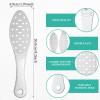 2 Pcs Stainless Steel Foot Scraper Metal Foot File Double Sided File Callus Remover Professional Feet Rasp Scrubber for Wet or Dry Skin Easy to Clean Pedicure Tool Heel (Fresh Style) view 2