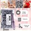 100 PCS Small Sanding Band Nail Drill Bit 240 Extreme Fine Grit Nail File Sanding Bands Nails Sand Bits for Acrylic Nails Drill Gel Removing Shaping Manicures and Pedicure (240 White) view 3