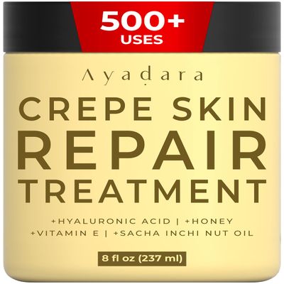 AYADARA Crepey Skin Repair Cream Hydrating & Firming Lotion with Collagen for Face, Neck, Arms & Legs, 8 oz