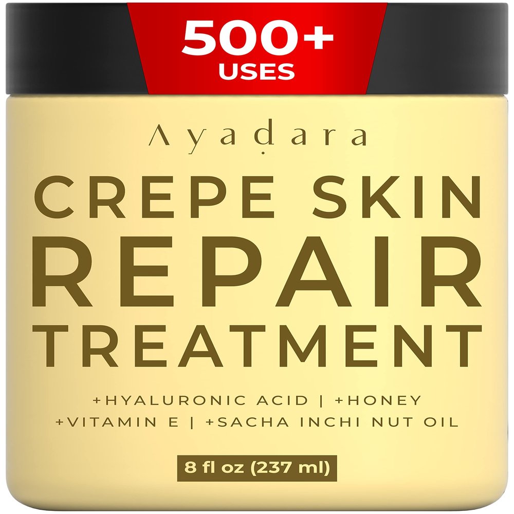 AYADARA Crepey Skin Repair Cream Hydrating & Firming Lotion with Collagen for Face, Neck, Arms & Legs, 8 oz