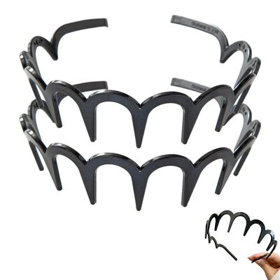 2025 New U Shape Fashion Tooth Hair Comb Headband, High Cranium Head Bands for Women's Hair, Reversible Korean Headbands with Teeth for Women Gifts for Teen Girls (1, M)