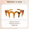 2025 New U Shape Fashion Tooth Hair Comb Headband, High Cranium Head Bands for Women's Hair, Reversible Korean Headbands with Teeth for Women Gifts for Teen Girls (1, M) view 2