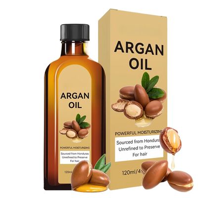Satinox Moroccan Argan Oil Hair Treatment Serum - Lightweight Leave-In Conditioner for Dry Damaged Hair, Smooths Frizz & Strengthens with Shine, Non-Greasy Heat Protection, 120ML (Moroccan Argan Oil)