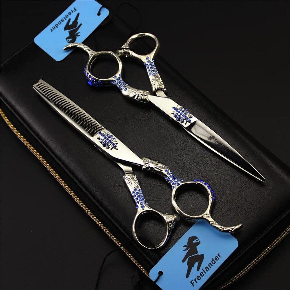 6.0 Inch 440C Professional Salon Barber Hairdressing Scissors, Multifunctional Haircut Barber Shears Tools, Sharp And Precise, for Women, Men And Hairdressers