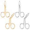 4 Pcs Tweezers with Handles, Stainless Steel Eyebrow Facial Remover Brow Scissor Handle Tweezers for Women Facial Hair, Eyebrow Care, Tweezer Scissors Set view 1