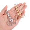 4 Pcs Tweezers with Handles, Stainless Steel Eyebrow Facial Remover Brow Scissor Handle Tweezers for Women Facial Hair, Eyebrow Care, Tweezer Scissors Set view 3
