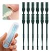 2-in-1 Nasal Hair Cutter, 2025 Upgrade 360 Rotating Nose Hair Trimmer with Double-Sided Blade & Ear Pick, Manual Nostril Hair Removal Tool for Men and Women, Soft Cleaning Brush (Dark Green, 12PCS) view 1