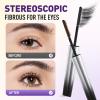 Iron Wand Mascara, 2025 New Curling Mascara, Precision Volumizing Mascaras for Office Makeup, Long Lasting Black Mascaras for Women (Black+Brown) view 2