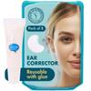 Reusable Cosmetic Ear Corrector Kit  8pcs Silicone Ear Tape with Glue, Invisible Ear Stickers for Big Ears, Protruding Ear Corrector for Adults, Non-Surgical Ear Pinning Tape & Skin-Friendly view 1