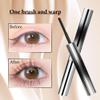 Iron Wand Mascara, 2026 New Brushless Metal Wand Mascara Black Washable Metal Mascaras, Waterproof Long-Lasting 3D Curling Eyelash Iron Mascaras with No Flaking (Brown) view 4