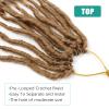Deep Faux Locs Crochet Hair 18 Inch 8 Packs Goddess Locs Crochet Hair Soft Loc Crochet Braids with Curly Ends Pre Looped Deep Wavy Crochet Braids for Black Women (18 Inch, Blonde) view 3