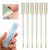 2-in-1 Nasal Hair Cutter, 2025 Upgrade 360 Rotating Nose Hair Trimmer with Double-Sided Blade & Ear Pick, Manual Nostril Hair Removal Tool for Men and Women, Soft Cleaning Brush (Beige, 6PCS) view 1