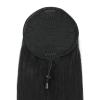 100% Human Hair Drawstring Ponytail Extension Yaki Straight in Natural Color 1B Yaki Wave Ponytail Clip in Extensions for Black Women (22 Inch) view 4
