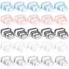 100 Pcs Clear Makeup Bags Bulk(25 Small, 50 Medium,25 Large) Tsa Approved Toiletry Bag Cosmetic Bag Waterproof Travel Small Pouches with Zipper for Men and Women (Muti Color) view 1