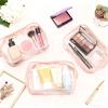 100 Pcs Clear Makeup Bags Bulk(25 Small, 50 Medium,25 Large) Tsa Approved Toiletry Bag Cosmetic Bag Waterproof Travel Small Pouches with Zipper for Men and Women (Muti Color) view 3